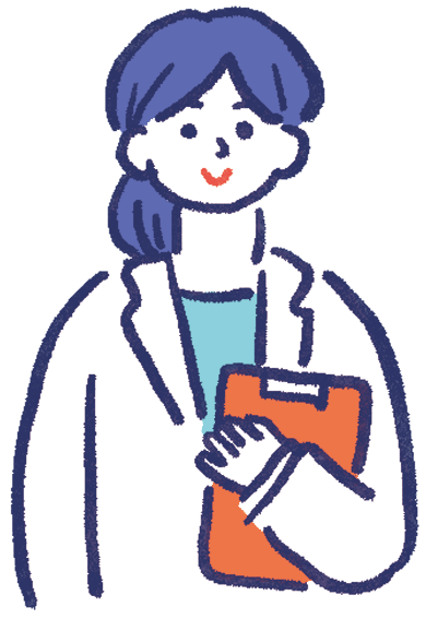 説明する医師のイラスト