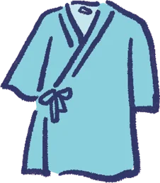 検査着のイラスト